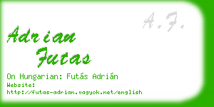 adrian futas business card